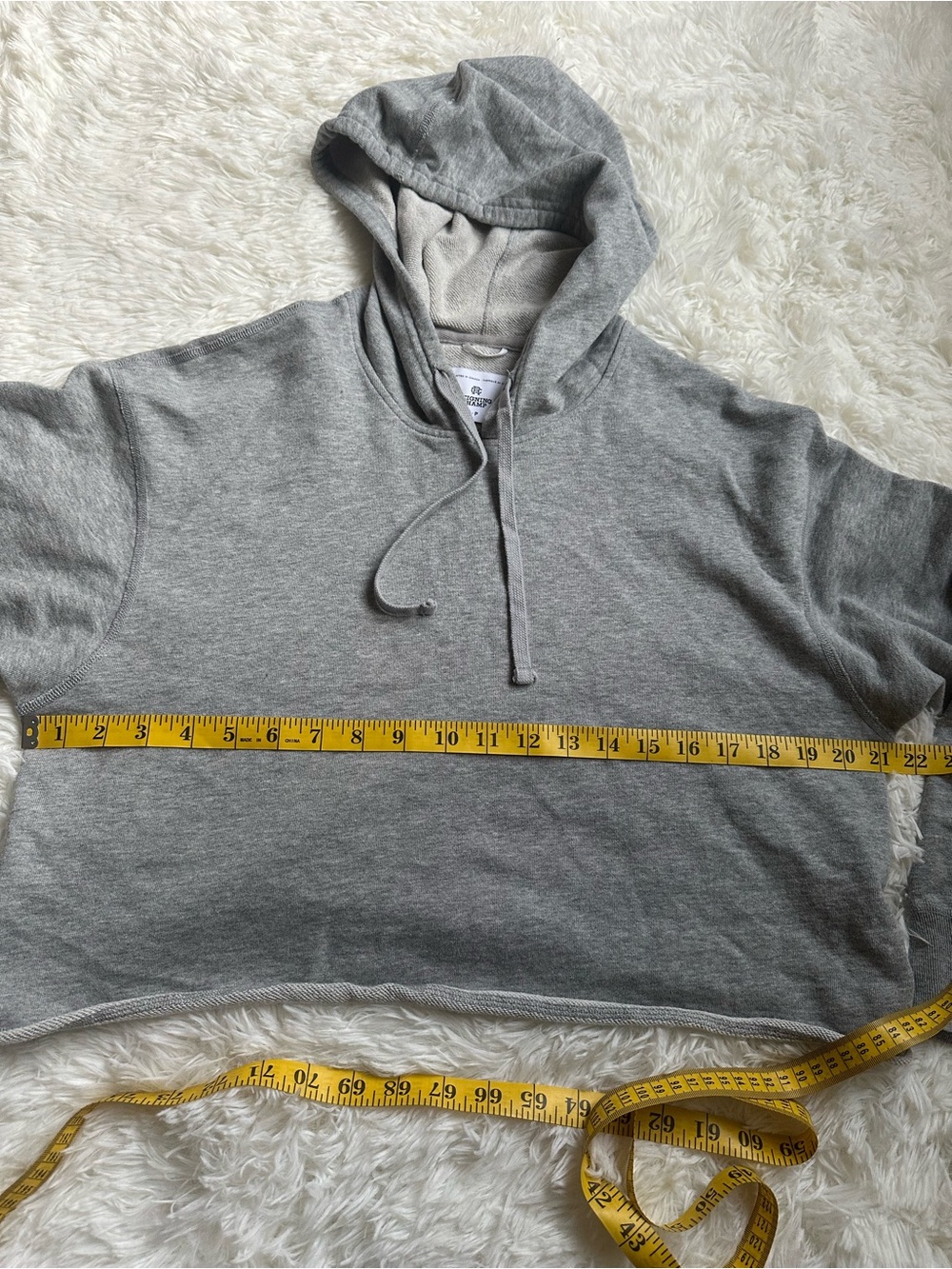 Reigning Champ Lightweight Cropped Terry Hoodie - Sz XS - Picture 8 of 8
